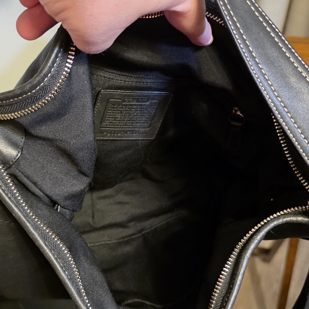 Coach Soho Hobo Black Leather Shoulder Bag - Picture 5 of 8